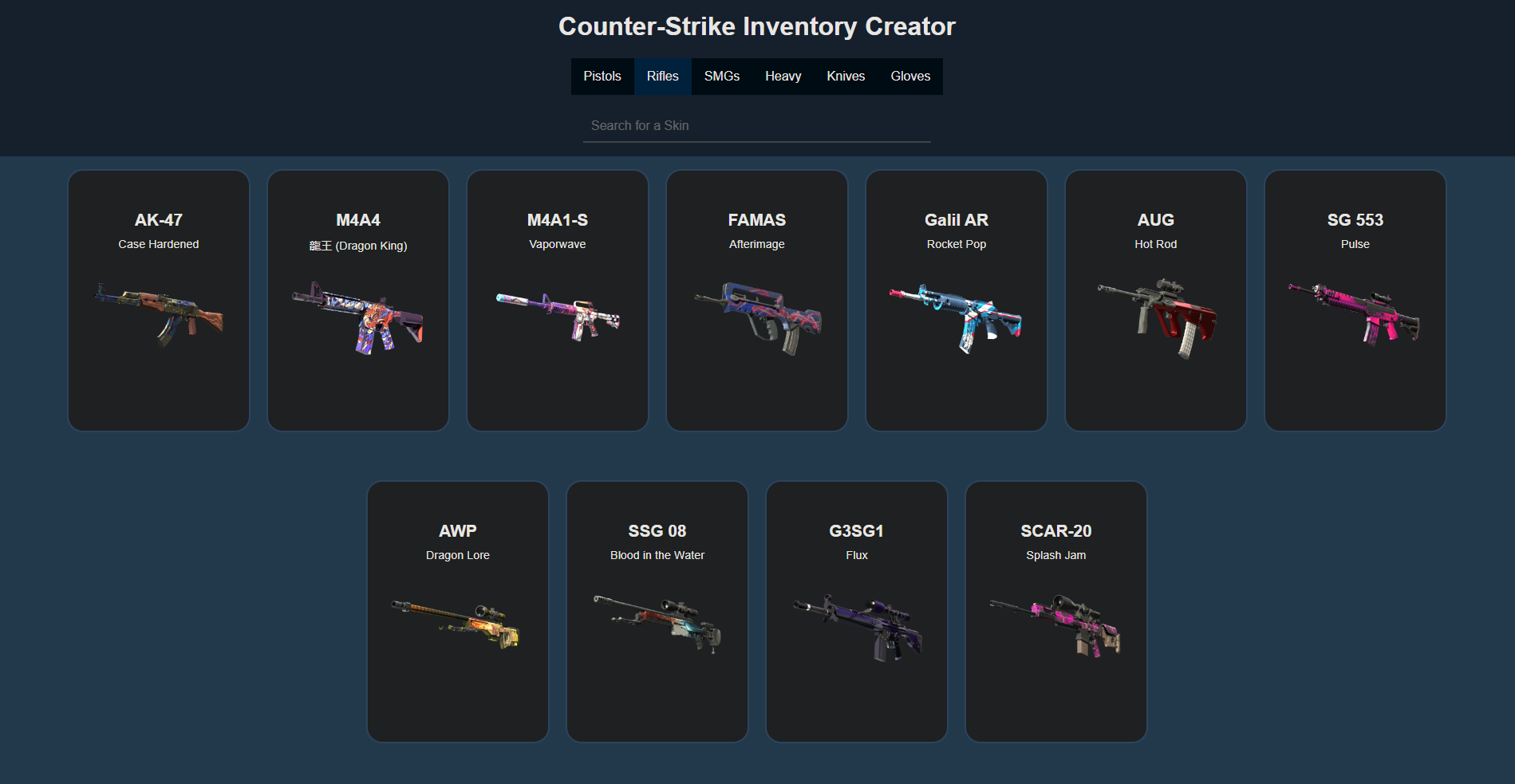 CS2 Inventory Builder screenshot