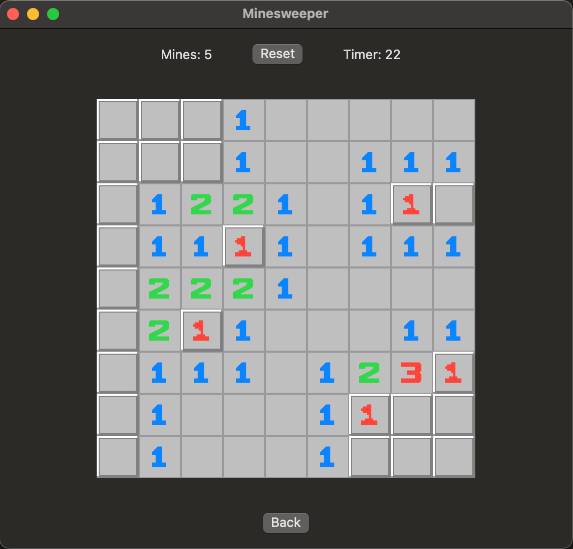 Minesweeper for MacOS screenshot