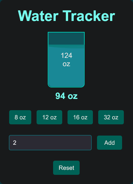 Water Tracker screenshot